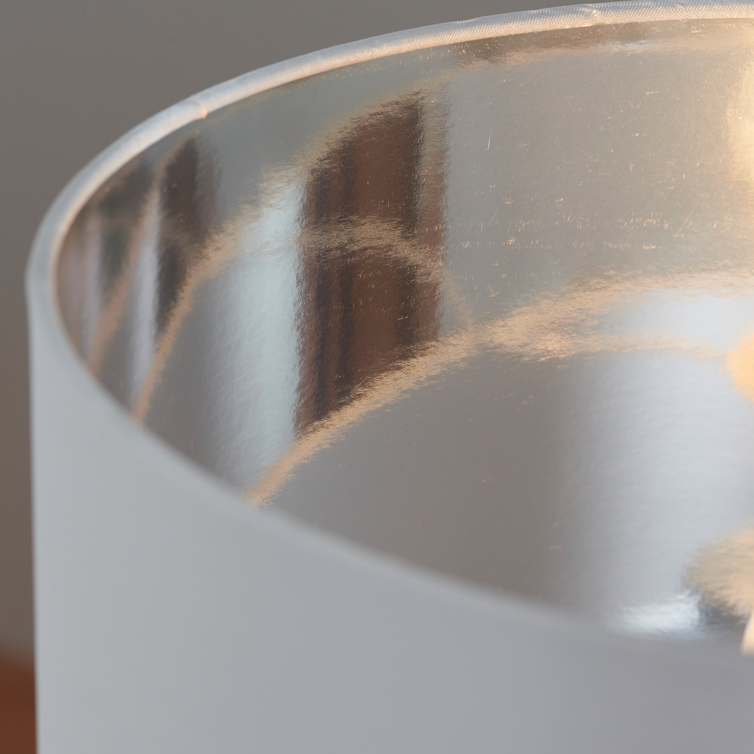 Brydon Chrome & White Table Lamp